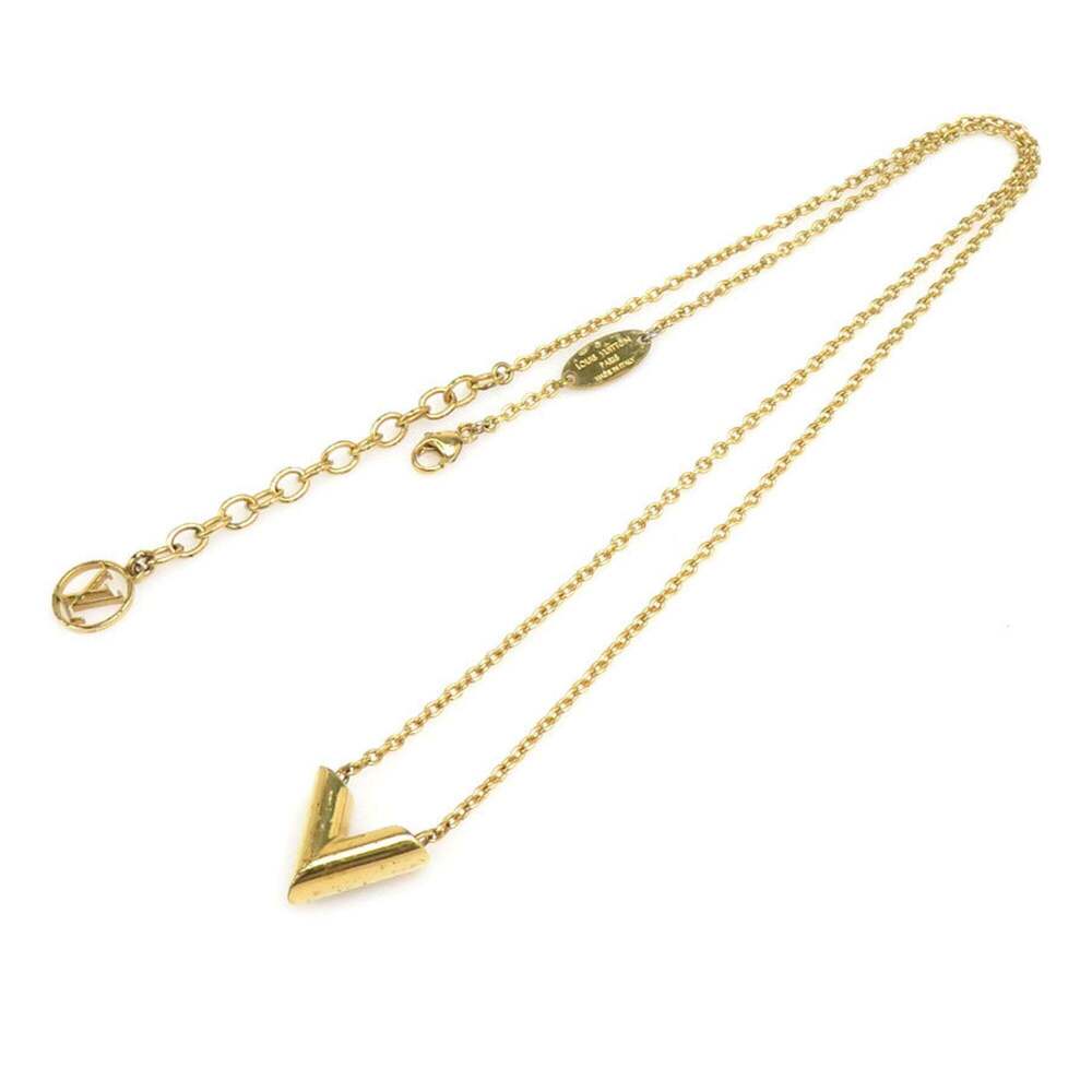 LOUIS VUITTON Gold Necklace - Picture 13 of 14